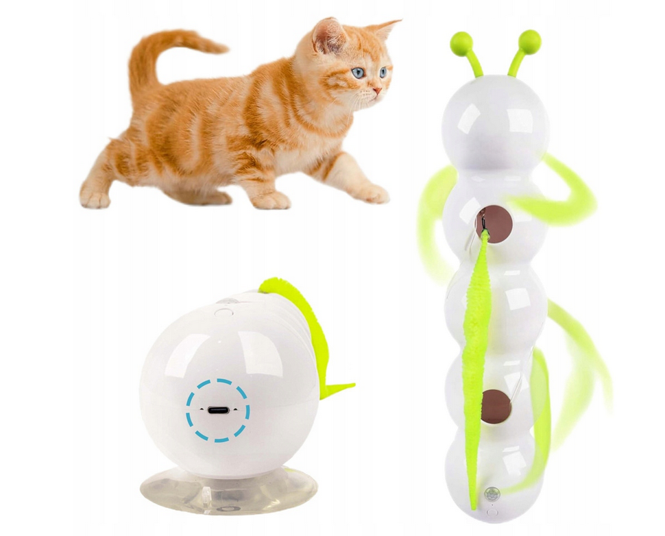 Smart-Gąsienica - interaktywna zabawka dla kota