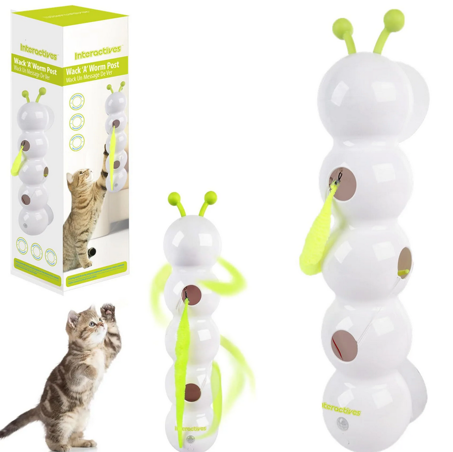 Smart-Gąsienica - interaktywna zabawka dla kota