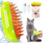 Elektryczna Szczotka Parowa z Mgiełką dla Psa i Kota – Masaż i Pielęgnacja Sierści 3w1